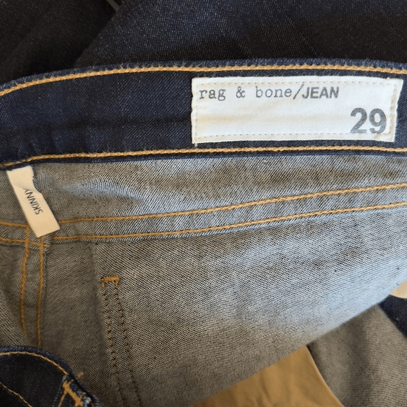 NEW Rag & Bone Cate Jeans Skinny Dark Blue RN# 108879 Mid Rise Size 29 - Picture 7 of 12